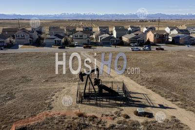 Colorado Oil Well - Aerial Photography