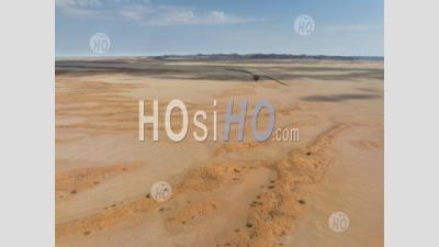 Paysage Désertique De La Route C14 À Walvis Bay, Namibie - Photographie Aérienne