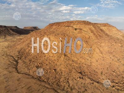 Red Granite Rocks And Hills Nearby Twyfelfontein, Namibia - Aerial Photography