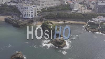 Vidéo Par Drone De Biarritz, Rocher Basta
