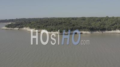 Drone View Of Meschers-Sur-Gironde, Cliffs