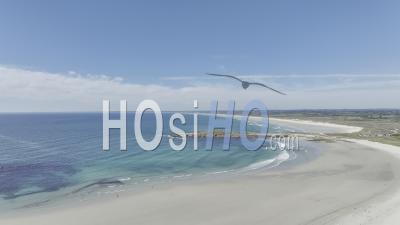 Summer Surf At Latorche Beach - Video Drone Footage