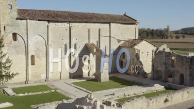 Drone View Of Abbaye St Maurice