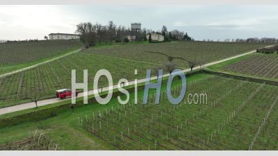 Trolong-Mondot Castel Vineyards And Its Two-Star Michelin-Starred Gourmet Restaurant - Video Drone Footage