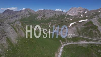 Agnel Pass Between The Queyras And The Italian Piemont - Video Drone Footage