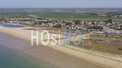 Drone View Of L'aiguillon-La-Presqu'ile, The Beach