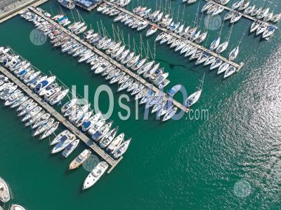 Vieux-Port En Été, Marseille, Bouches-Du-Rhône, France - Photographie Aérienne