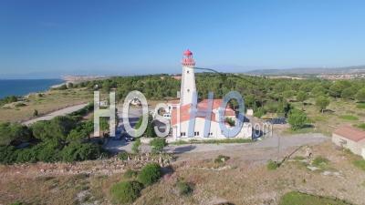 Leucate Cape Lighthouse Promontory - Video Drone Footage