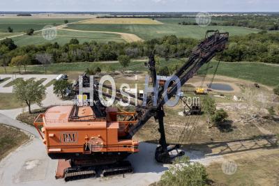 Big Brutus Electric Coal Mine Shovel - Aerial Photography