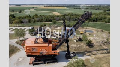 Big Brutus Electric Coal Mine Shovel - Aerial Photography