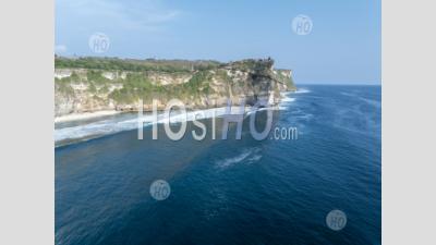 Pura Uluwatu Temple And Cliffs, Bali, Indonesia - Aerial Photography