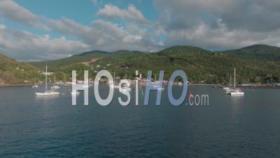 The Bay Of Deshaies, Guadeloupe ( Sainte-Marie In Death In Paradise ) - Video Drone Footage