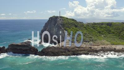 Vues Aériennes Dynamiques De La Pointe Des Châteaux, Guadeloupe - Vidéo Prise Par Drone