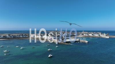 Island Of Sein, Brittany, France - Video Drone Footage
