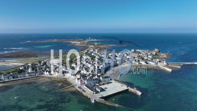 Island Of Sein, Brittany, France - Video Drone Footage