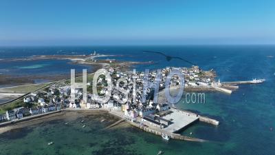 Island Of Sein, Brittany, France - Video Drone Footage