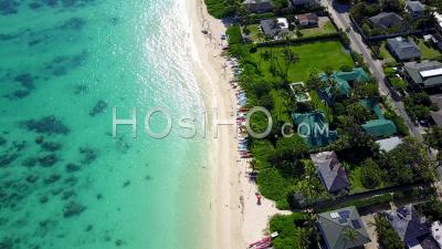 Lanikai Beach, Kailua, Hawaii - Video Drone Footage