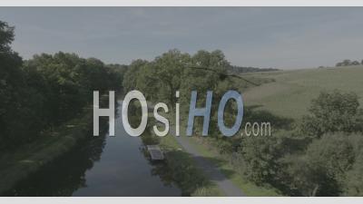 Sluice Of Nantes To Brest, Brittany, France - Video Drone Footage