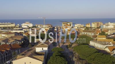 Drone View Of Lacanau Ocean, The City