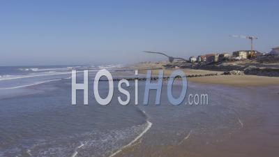 Drone View Of Lacanau Ocean, The Beach