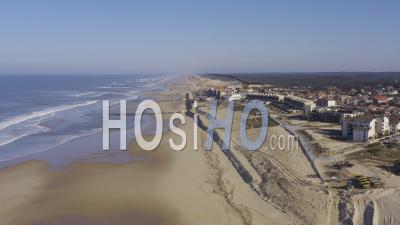 Drone View Of Lacanau Ocean, The Beach