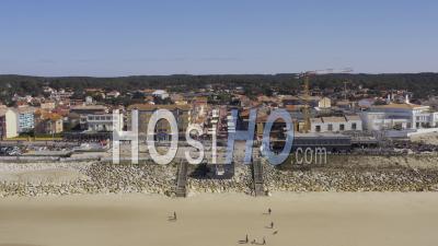 Drone View Of Lacanau Ocean, The Beach