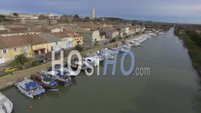Port Of Saint-Gilles, Camargue - Video Drone Footage