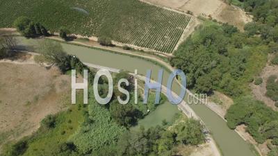 Canal Bridge Of Répudre - Video Drone Footage